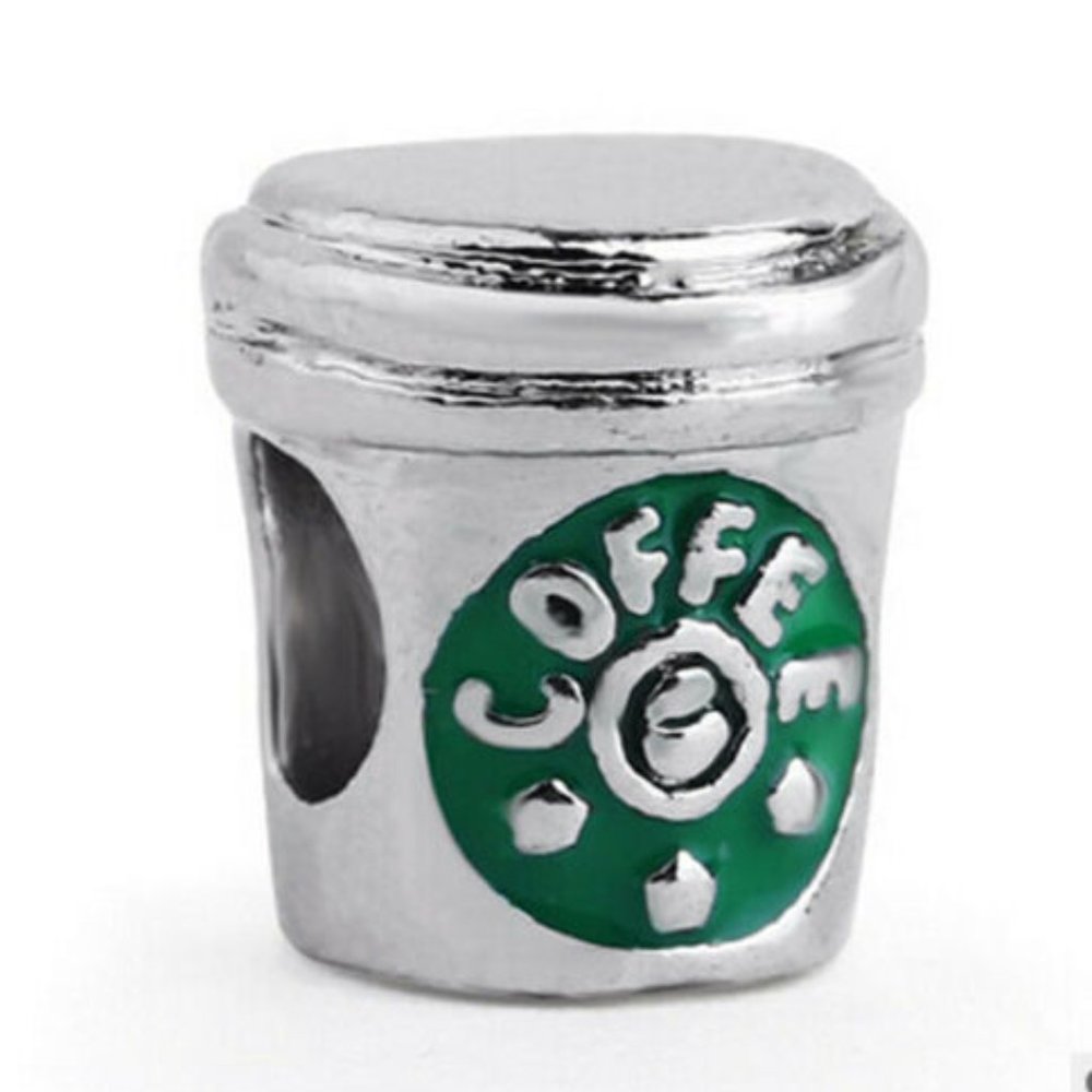 COFFEE Charm For Pandora Bracelets DIY Jewelry